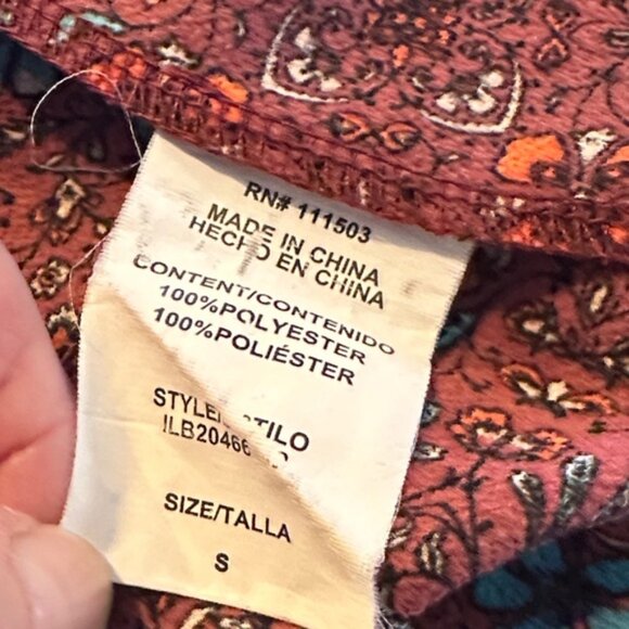 June & Hudson Dark Floral Empire Waist Long Sleeve Maxi Dress - Picture 13 of 14